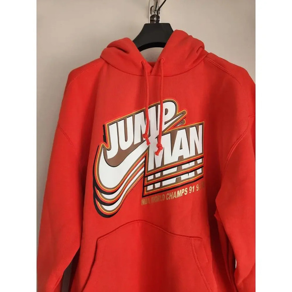 NWT NIKE Air Jordan Jumpman Core Fleece Hoodie Men's Size XXL DC9604-673 - Picture 4 of 10